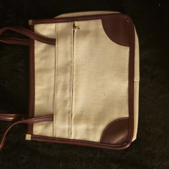 👜FS Originals canvas and leather shoulder bag 👜 - Picture 3 of 6